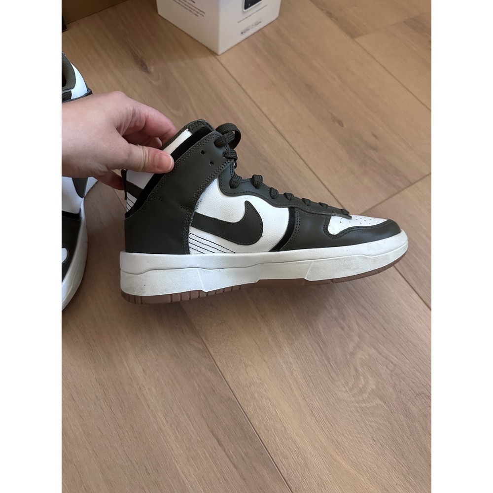Nike Dunk High Up Cargo Khaki White DH3718-103 Womens Shoes High Top Sneakers - Picture 8 of 11